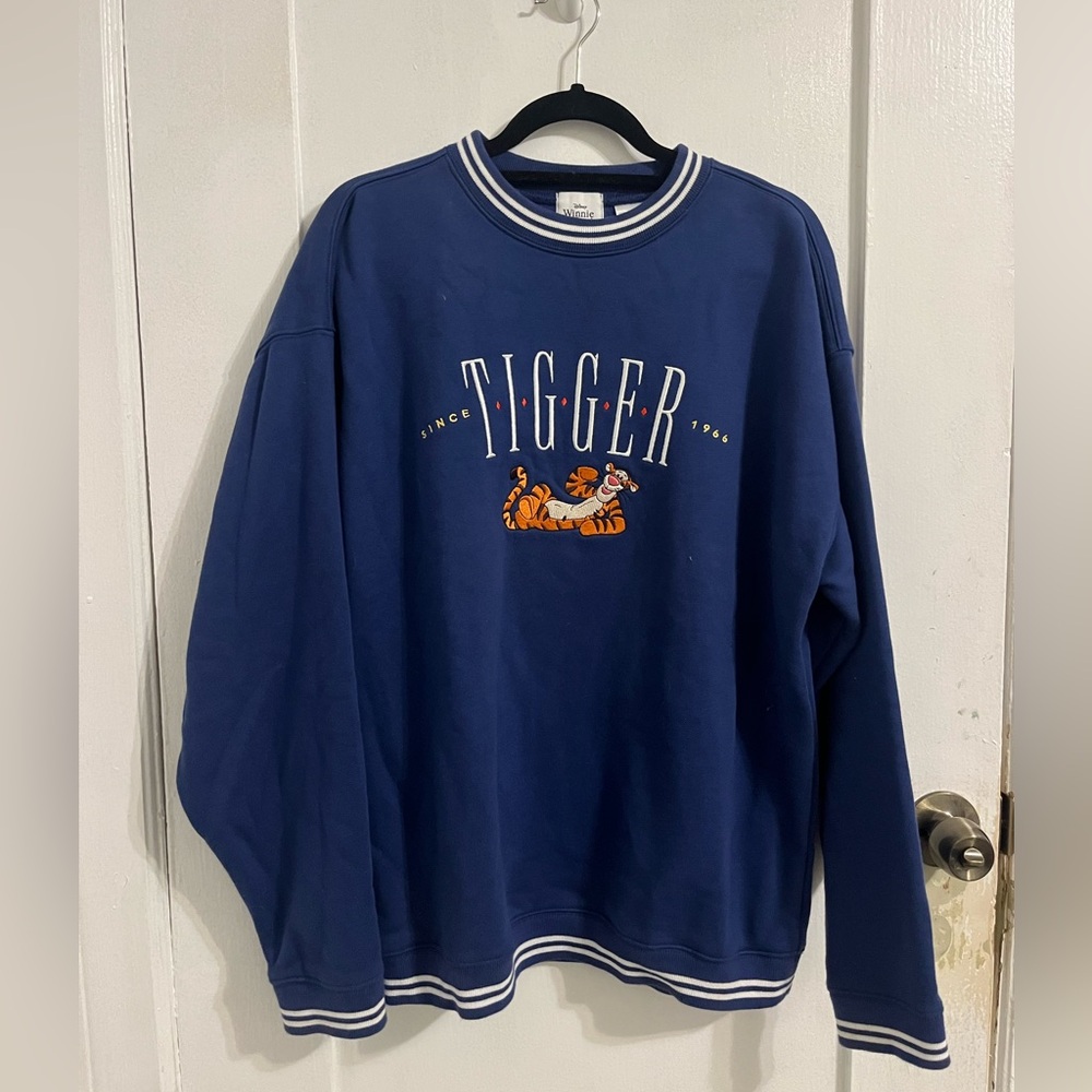 Disney Tigger Blue Crewneck Sweater